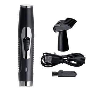 2 In 1 USB Men Electric Shaver Nose Hair Trimmer Hair Clipper Shaving Tool