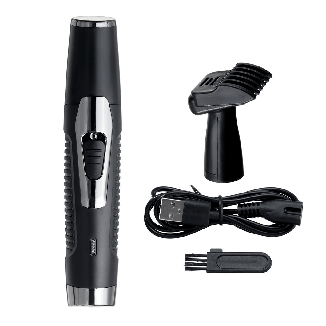 2 In 1 USB Men Electric Shaver Nose Hair Trimmer Hair Clipper Shaving Tool